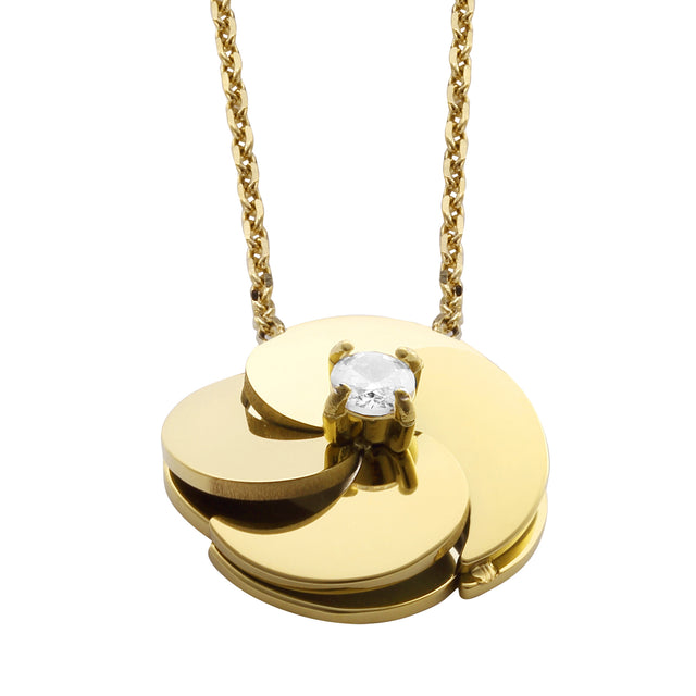 Set de Collar y Aretes Enso Para Mujer EICBS007G Dorado