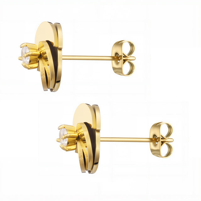 Set de Collar y Aretes Enso Para Mujer EICBS007G Dorado