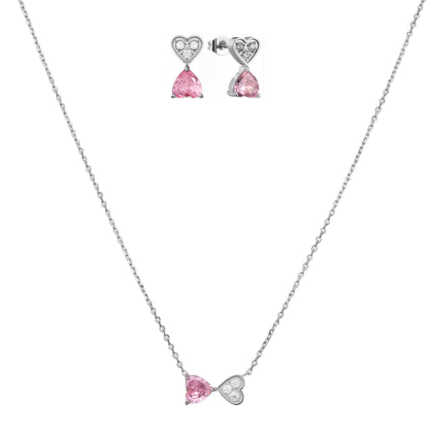 Set de Collar y Aretes Enso Para Mujer EICBS008S Acero