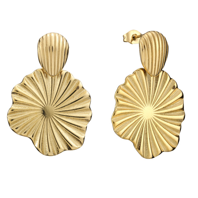 Aretes de Acero Inoxidable Enso para Dama EICE232109G Dorado