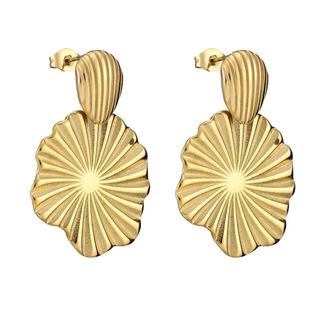 Aretes de Acero Inoxidable Enso para Dama EICE232109G Dorado