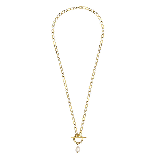 Collar de Acero Inoxidable Enso para Dama EICE232136G Dorado