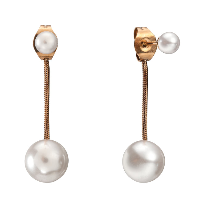 Aretes de Acero Inoxidable Enso para Dama EICN232116R Rosado