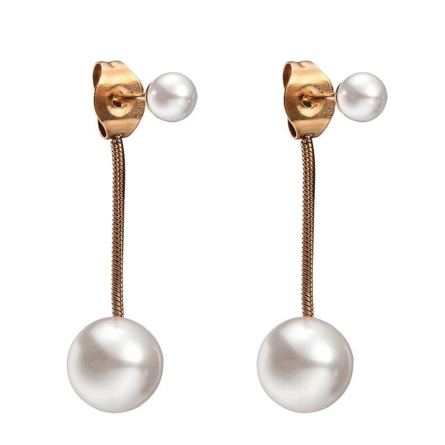 Aretes de Acero Inoxidable Enso para Dama EICN232116R Rosado