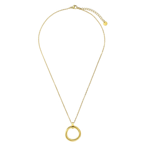 Collar y Dije Enso IC Para Mujer EICN251149G Dorado