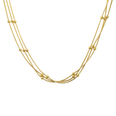 Collar y Dije Enso IC Para Mujer EICN251154G Dorado