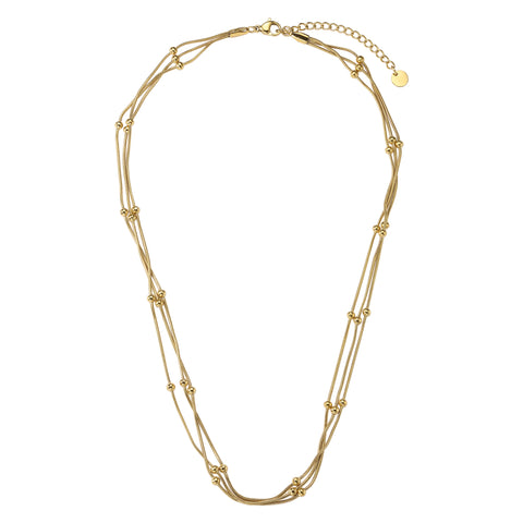 Collar y Dije Enso IC Para Mujer EICN251154G Dorado