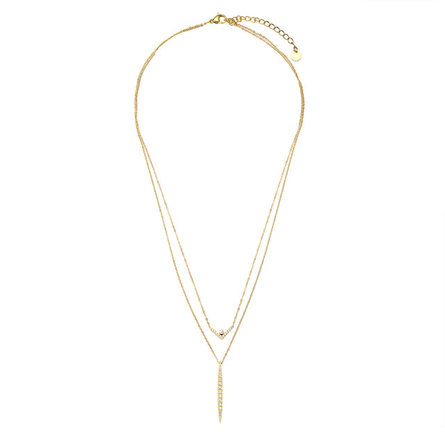Collar y Dije Enso IC Para Mujer EICN251156G Dorado