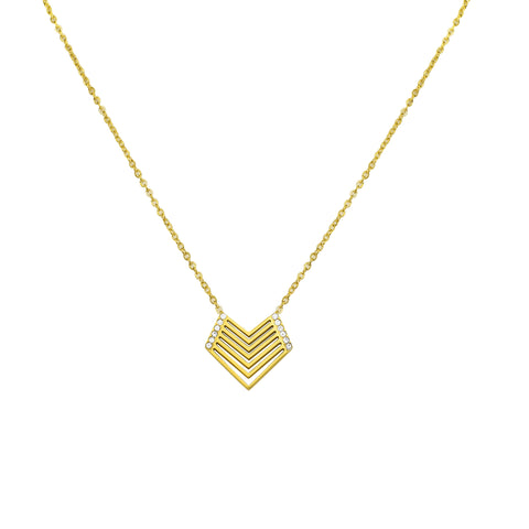 Collar y Dije Enso IC Para Mujer EICN251161G Dorado