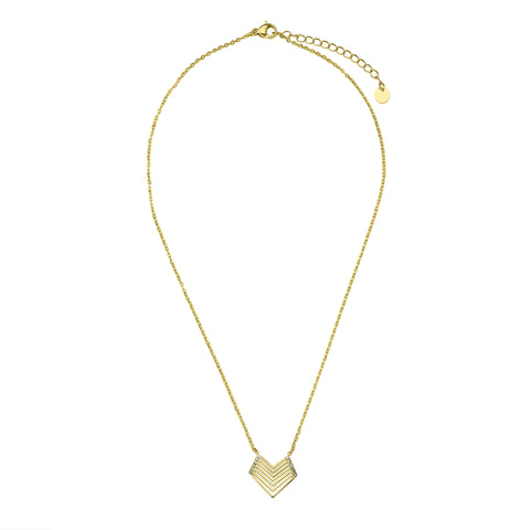 Collar y Dije Enso IC Para Mujer EICN251161G Dorado