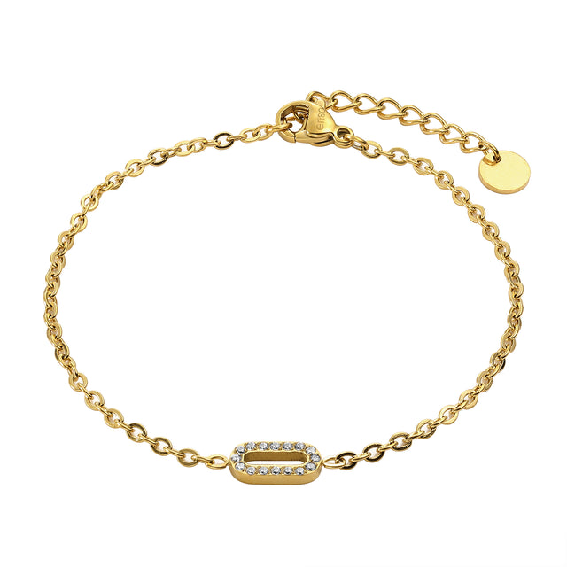 Pulsera Acero Inoxidable Enso Para Mujer EJB3371G Dorado
