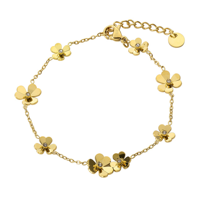 Pulsera Acero Inoxidable Enso Para Mujer EJB3373G Dorado