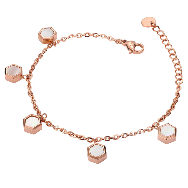 Collar y Dije Enso Para Mujer EJN3489R Rosado