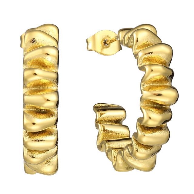Aretes de Acero Inoxidable Enso para Dama EJE3326G Dorado