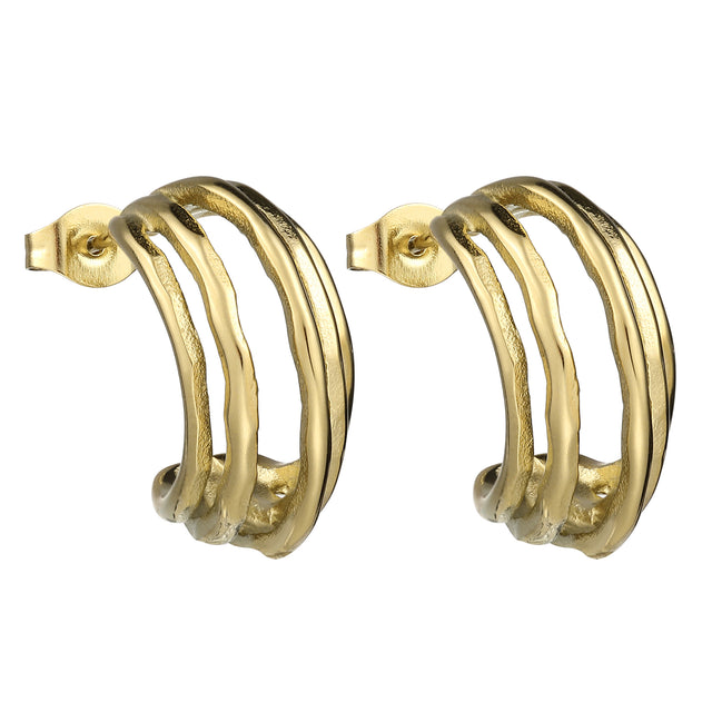 Aretes de Acero Inoxidable Enso para Dama EJE3327G Dorado