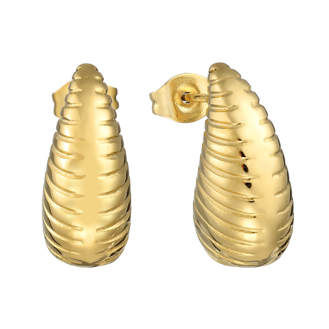 Aretes de Acero Inoxidable Enso para Dama EJE3328G Dorado