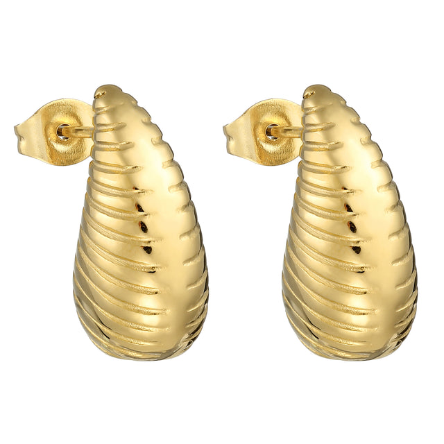 Aretes de Acero Inoxidable Enso para Dama EJE3328G Dorado