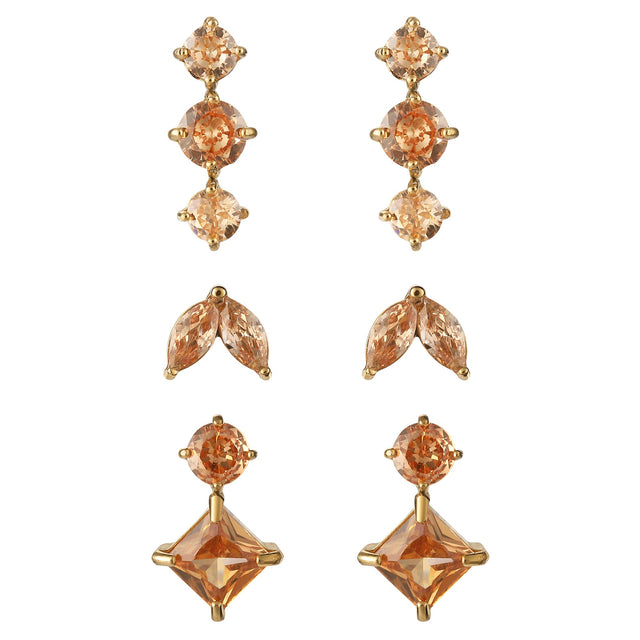 Set de Aretes Enso Para Mujer EJE3346G Dorado