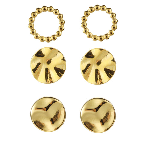 Set de Aretes Enso Para Mujer EJE3347G Dorado