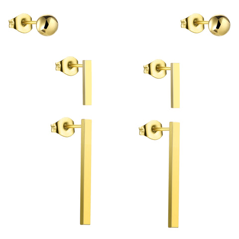 Set de Aretes Enso Para Mujer EJE3350G Dorado