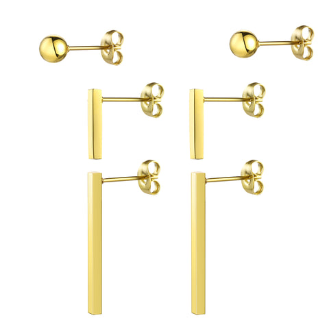 Set de Aretes Enso Para Mujer EJE3350G Dorado