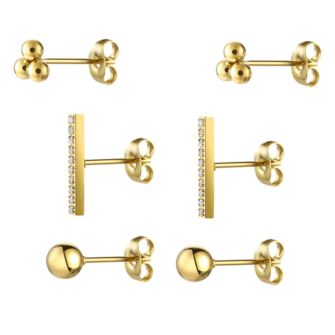 Set de Aretes Enso Para Mujer EJE3351G Dorado