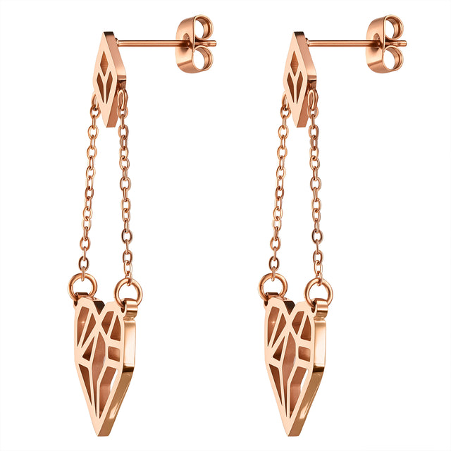 Aretes de Acero Inoxidable Enso Para Mujer EJE3418R