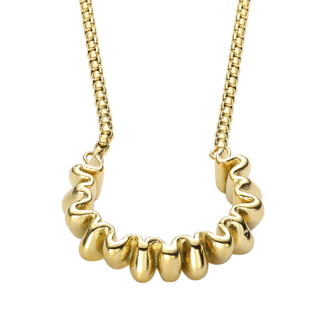 Collar  de Acero Inoxidable Enso para Dama EJN3325G Dorado