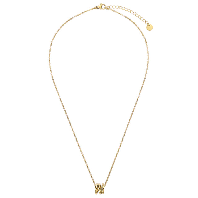 Collar y Dije Enso Acero Inoxidable Mujer EJN3335G Dorado