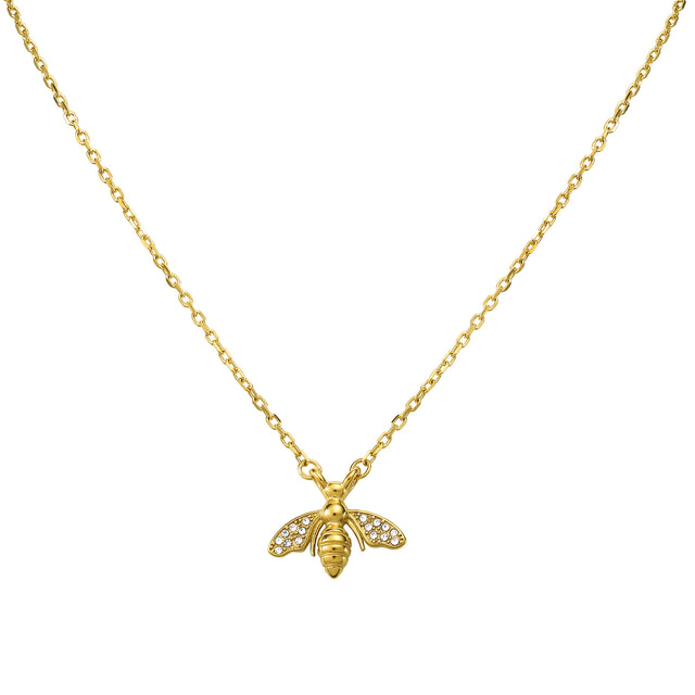Collar y Dije Acero Inoxidable Enso Para Mujer EJN3362G Dorado