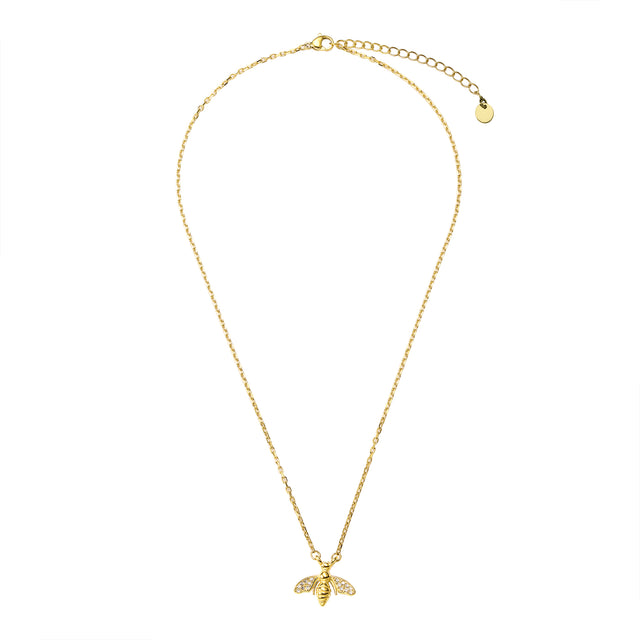 Collar y Dije Acero Inoxidable Enso Para Mujer EJN3362G Dorado
