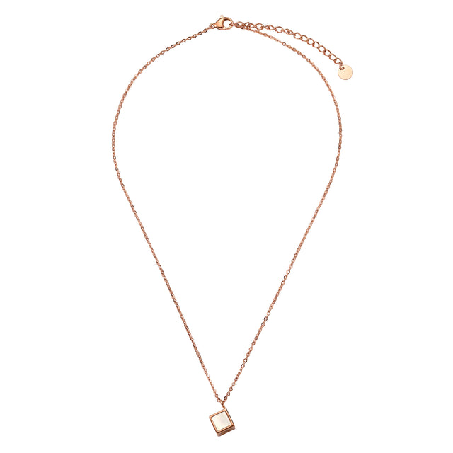 Collar y Dije de Acero Inoxidable Enso Para Mujer EJN3399R