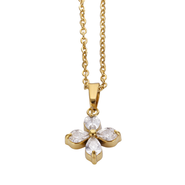 Collar y Dije Enso Para Mujer EJN3432G Dorado