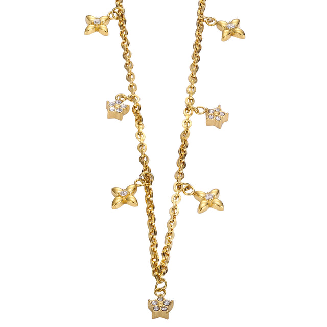 Collar y Dije Enso Para Mujer EJN3437G Dorado