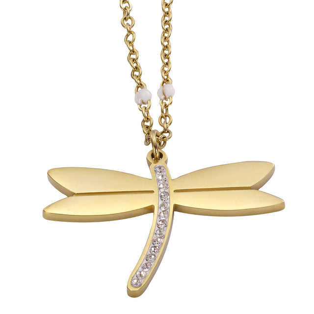 Collar y Dije Enso Para Mujer EJN3443G Dorado