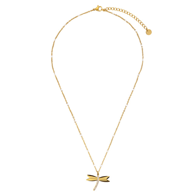 Collar y Dije Enso Para Mujer EJN3443G Dorado