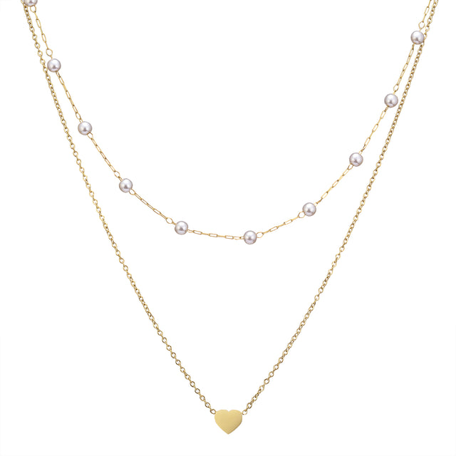 Collar y Dije Enso Para Mujer EJN3447G Dorado