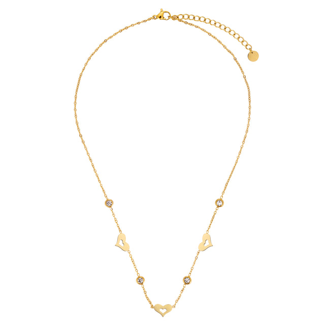 Collar y Dije Enso Para Mujer EJN3448G Dorado