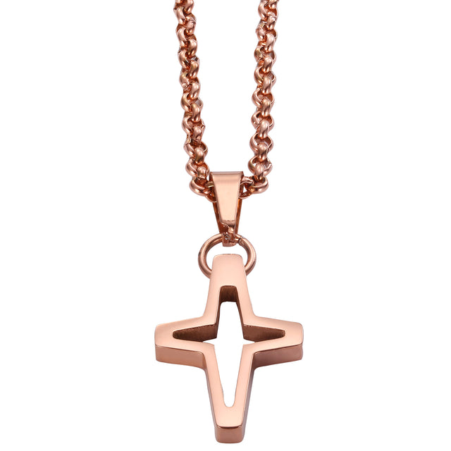 Collar y Dije Enso Para Mujer EJN3488R Rosado