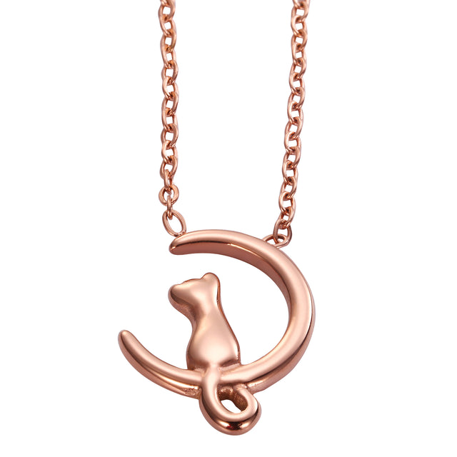 Collar y Dije Enso Para Mujer EJN3489R Rosado