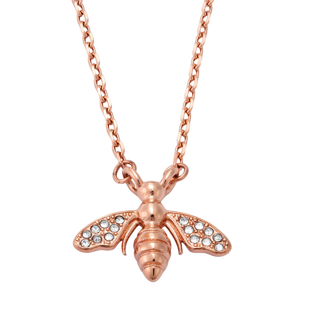 Collar y Dije Enso Para Mujer EJN3490R Rosado