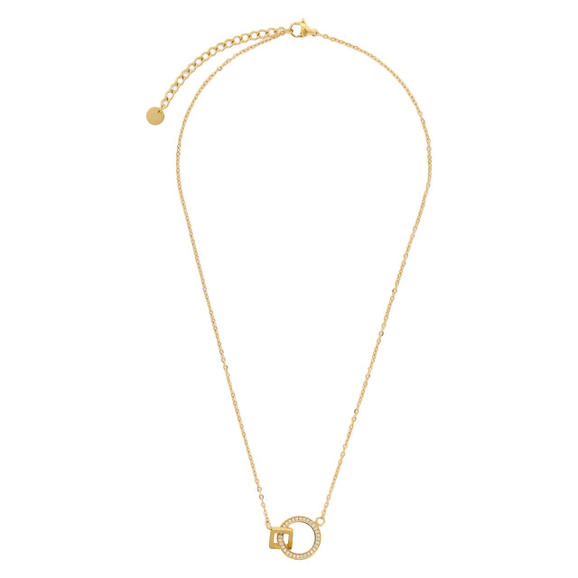 Collar y Dije Enso Para Mujer EJN3518G Dorado