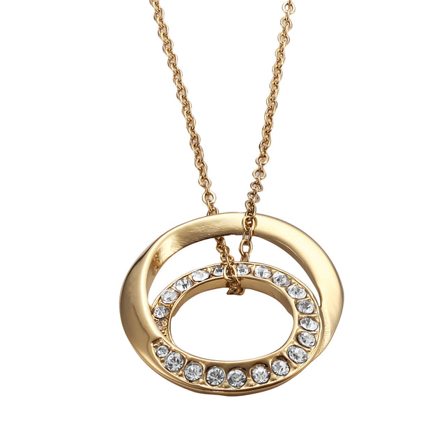 Collar y Dije Enso Para Mujer EJN3519G Dorado