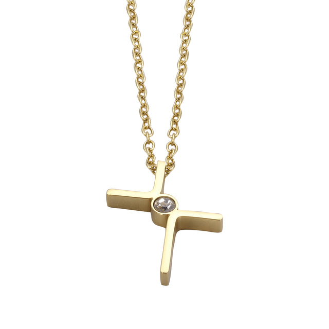 Collar y Dije Enso Para Mujer EJN3522G Dorado