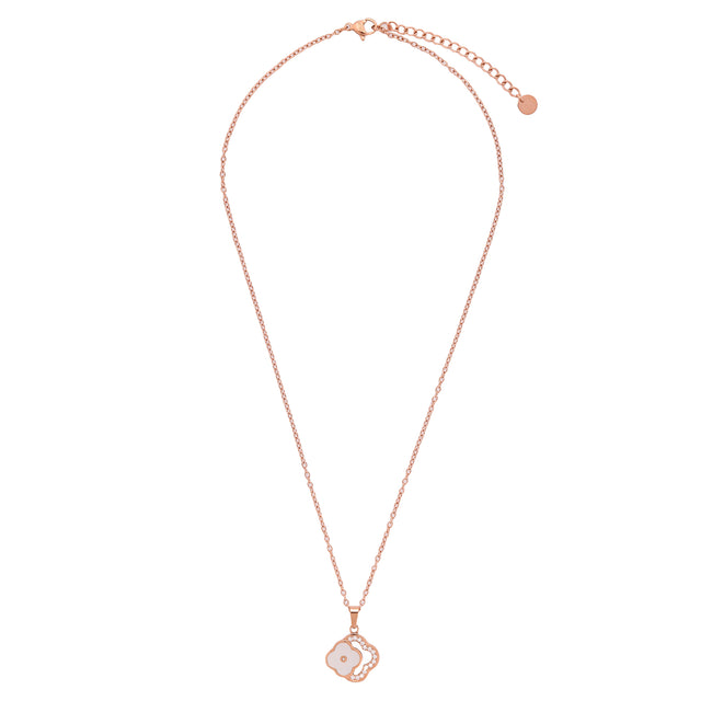 Collar y Dije Enso Para Mujer EJN3525R Rosado