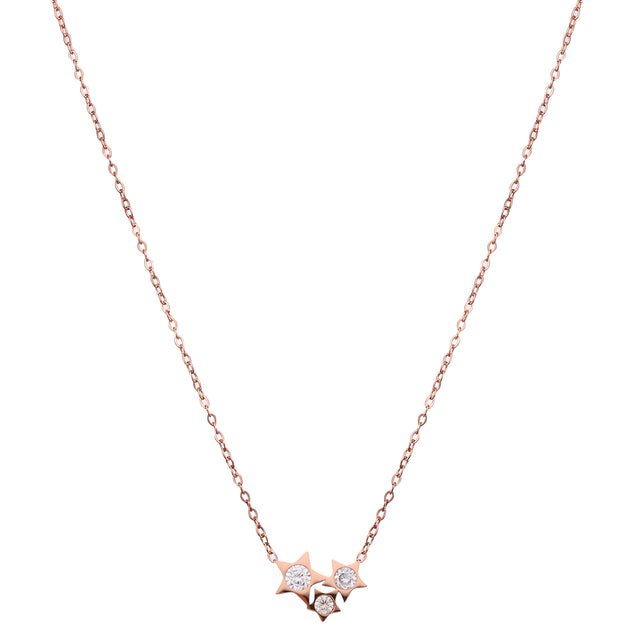 Collar y Dije Enso Para Mujer EJN3551R Rosado