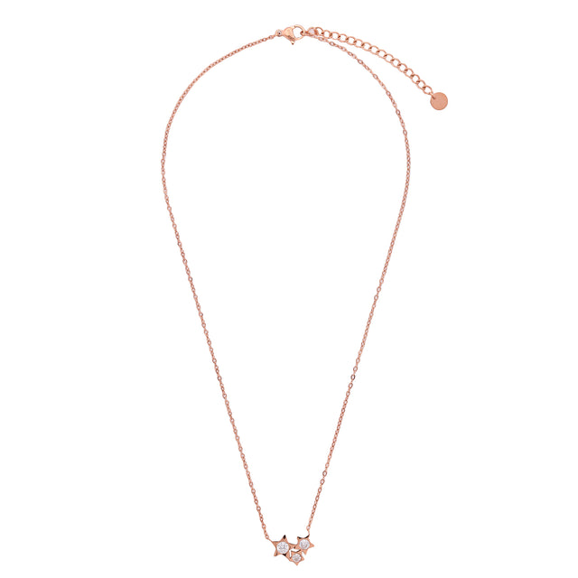 Collar y Dije Enso Para Mujer EJN3551R Rosado