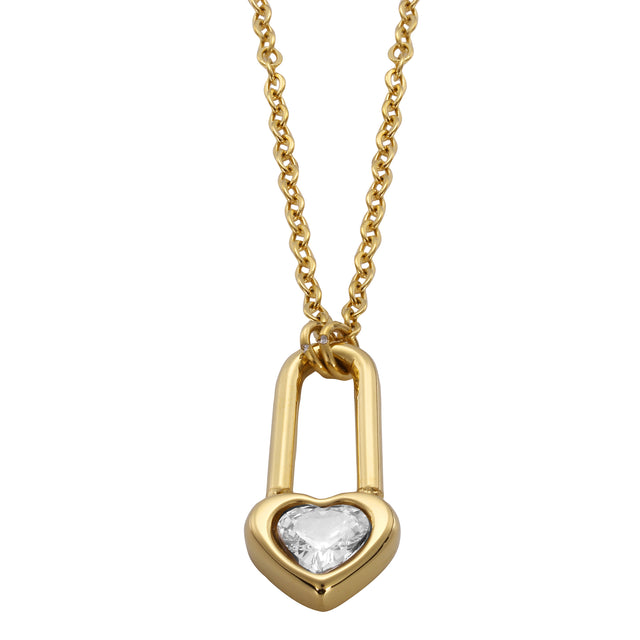 Collar y Dije Enso Para Mujer EJN3552G Dorado