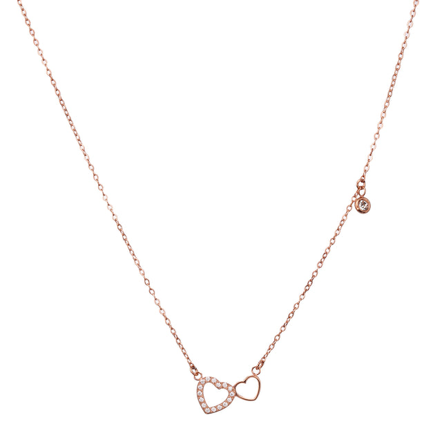 Collar y Dije Enso Para Mujer EJN3553R Rosado