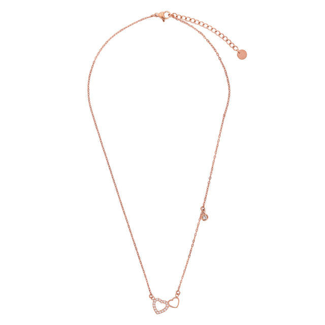 Collar y Dije Enso Para Mujer EJN3553R Rosado